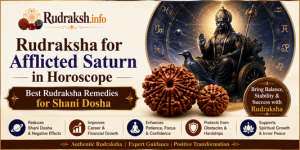 Rudraksha for Afflicted Saturn in Horoscope | Best Rudraksha for Shani Dosha